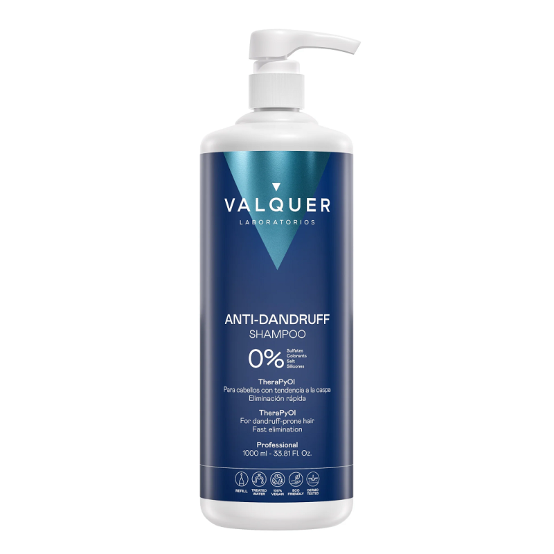 CHAMPU ANTICASPA 0% SULFATOS 1000ML VALQUER