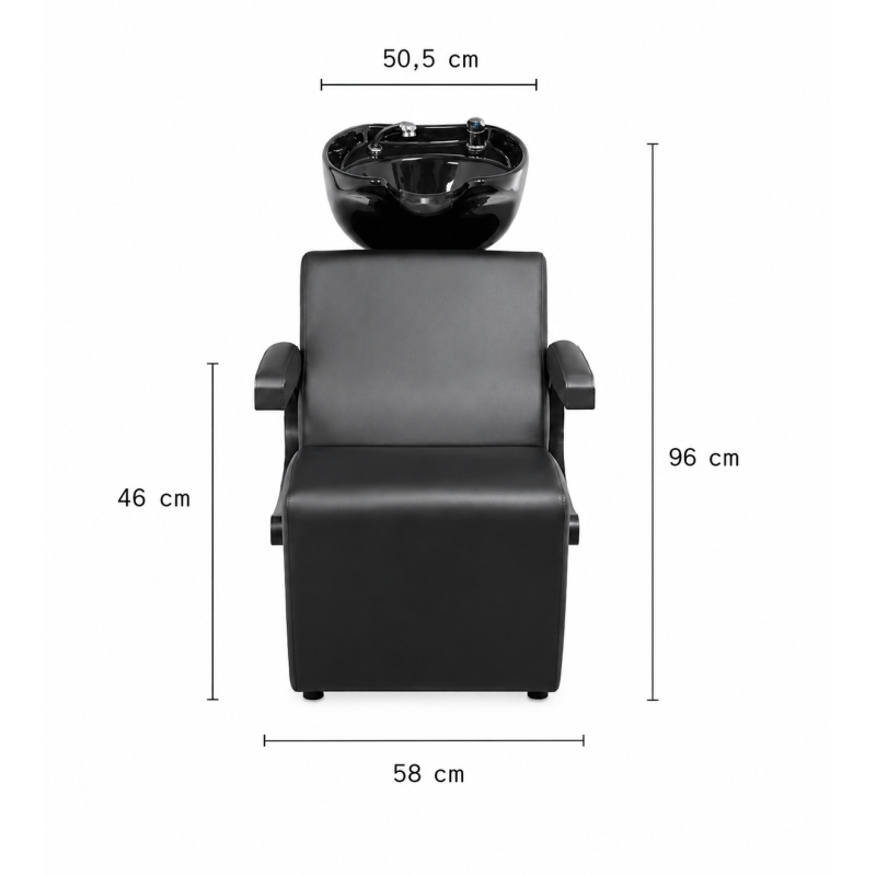 WASHING UNIT HALO BLACK