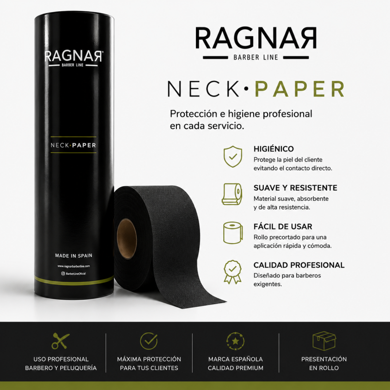 PAPEL DE CUELLO NEGRO PREMIUM RAGNAR