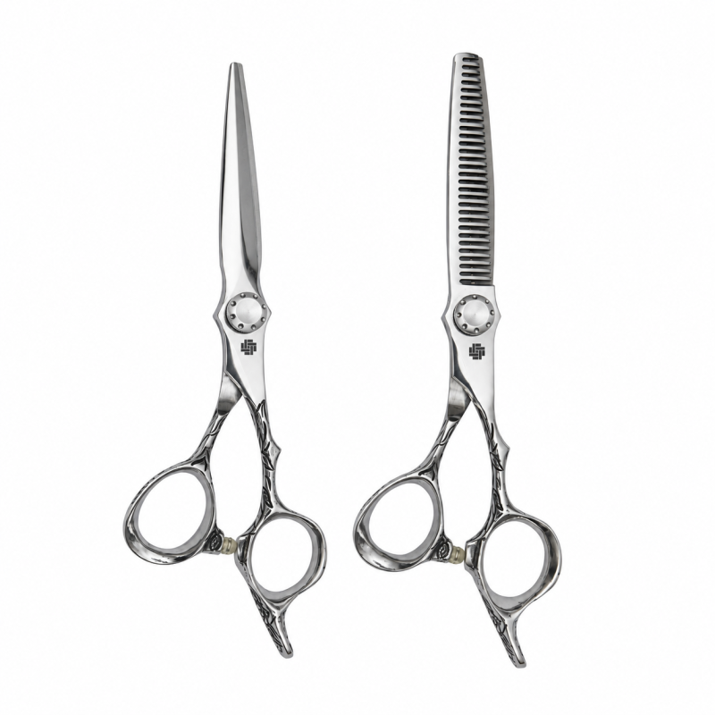 SET DE TIJERAS DOBLE SILVER 6"  PRIME SUPPLY