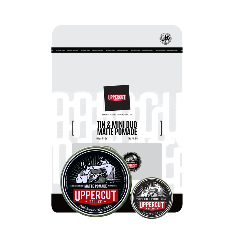 PACK DUO MATTE POMADE + MINI VIAJE UPPERCUT 2026
