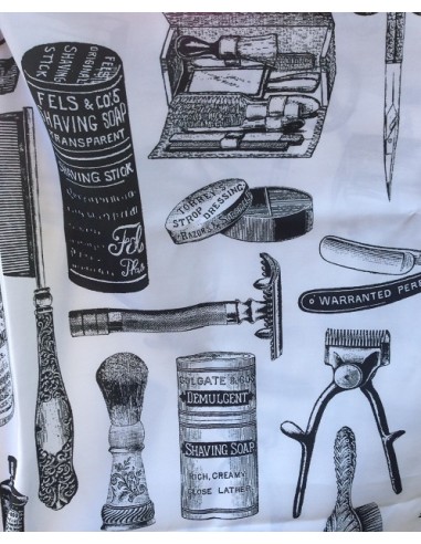 CAPA DE CORTE BARBERIA VINTAGE BLANCA
