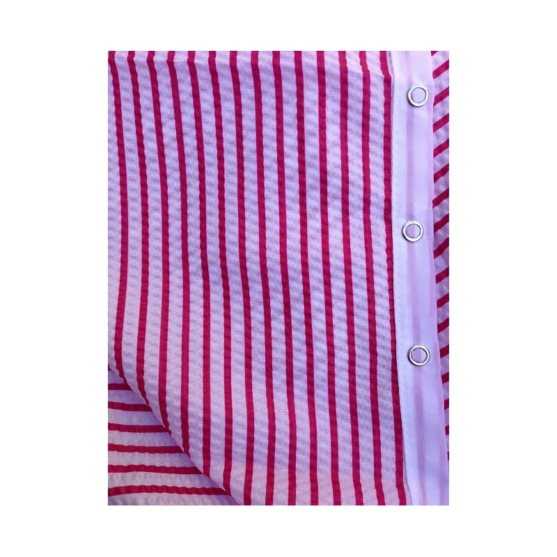 CAPA DE CORTE DE RAYAS ROJAS "SEERSUCKER" BARBERIA 