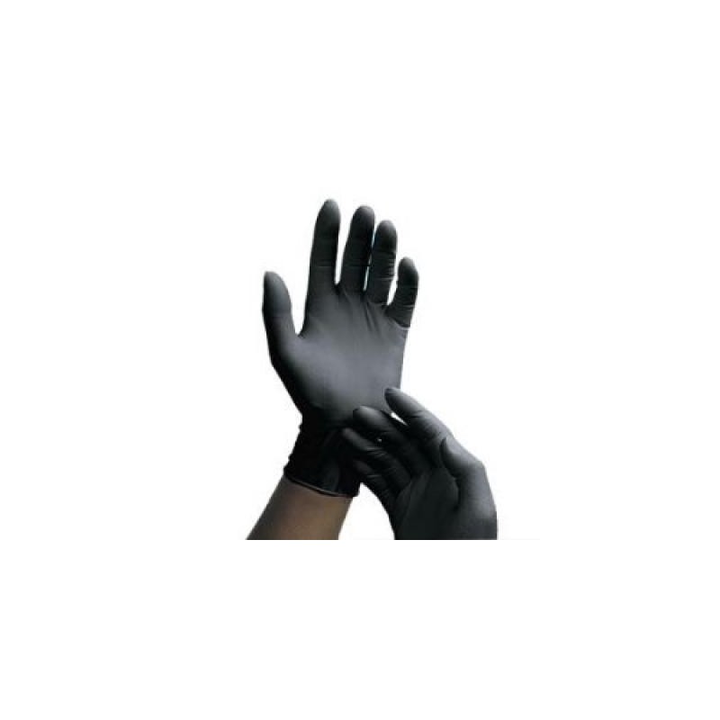 GUANTE DE LATEX NEGROS DESECHABLES