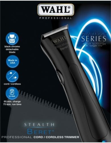 MÁQUINA BERET BLACK PROLITHIUM WAHL