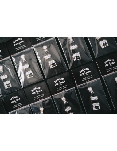 PACK DE 3 PINS BARBERSHOP COLLECTION LIMITED B&G