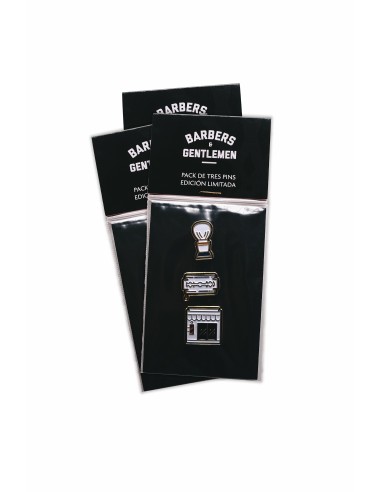 PACK DE 3 PINS BARBERSHOP COLLECTION LIMITED B&G