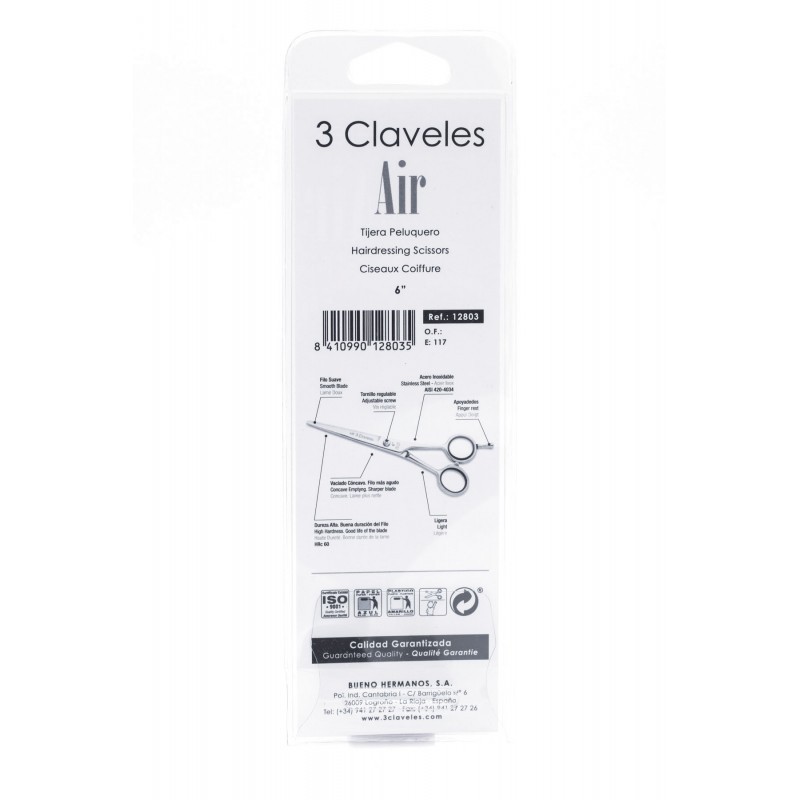 TIJERA AIR 7" CLAVELES 12805 CORTE