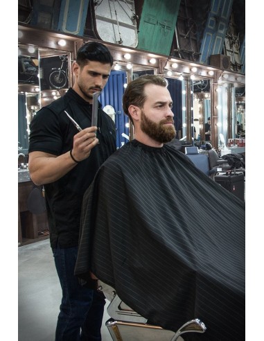 CAPA DE CORTE PREMIUM NEGRO BARBER STRONG 