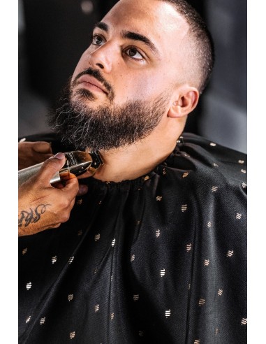 CAPA DE CORTE PREMIUM AZUL SHIELD BARBER STRONG 