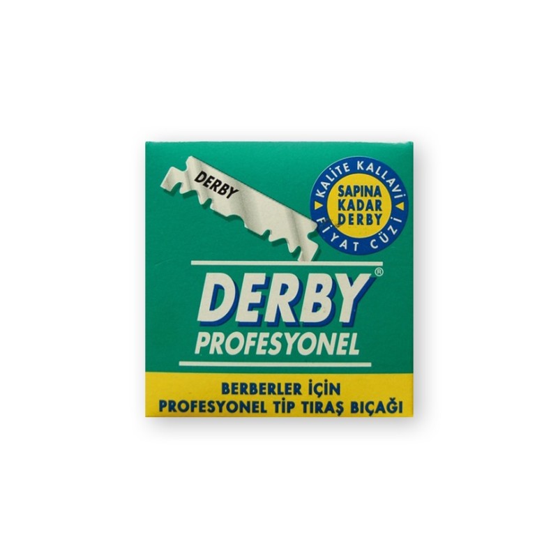 CUCHILLAS  PROFESIONALES DE MEDIA HOJA DERBY 100UNID