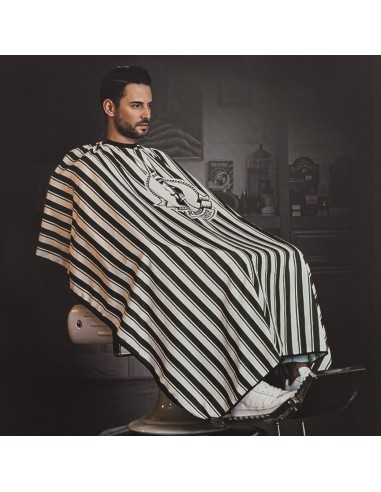 CAPA BARBERSHOP RAYAS VERDES CON VELCRO
