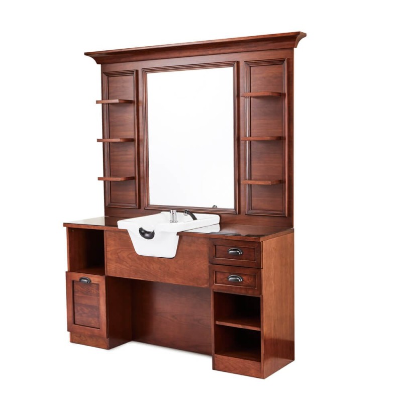 BARBER UNITS VINTAGE BARBER FURNITURE OF 1 PLACE