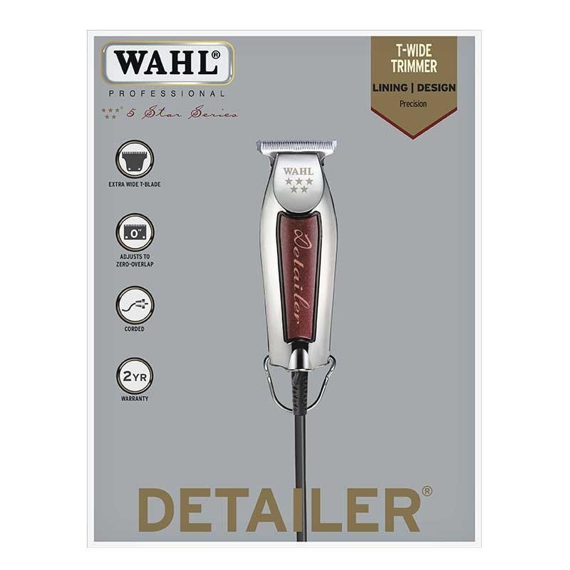MÁQUINA RASURAR DETAILER T-WIDE ANCHA WAHL  KIT 5-STAR