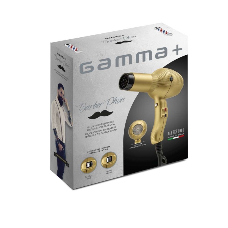 SECADOR BARBER PHON NEGRO GAMMA PIÚ